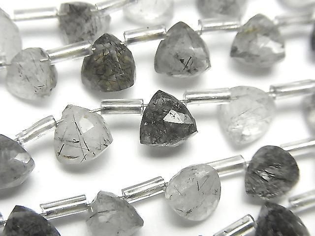 [Video] High Quality Tourmaline Quartz AAA- 3D Triangle Cut 6x6x6mm half or 1 strand (18pcs)