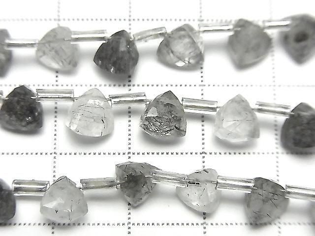 [Video] High Quality Tourmaline Quartz AAA- 3D Triangle Cut 6x6x6mm half or 1 strand (18pcs)