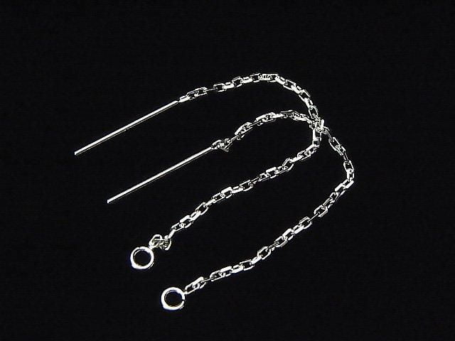 Silver925 American Threader Earrings Cable 65mm 1pair