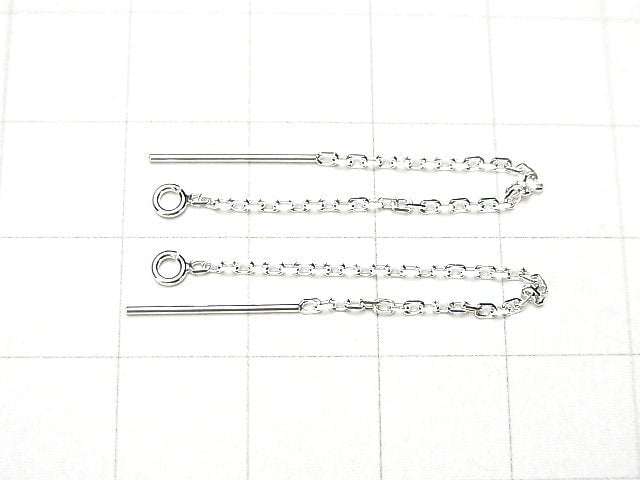 Silver925 American Threader Earrings Cable 65mm 1pair