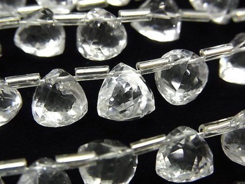 Crystal Quartz, Triangle Gemstone Beads