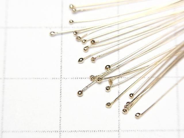 14KGF Ball Head Pin  [0.3x25mm][0.3x38mm][0.3x50mm] 10pcs