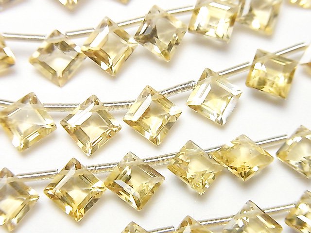 Citrine, Diamond Gemstone Beads