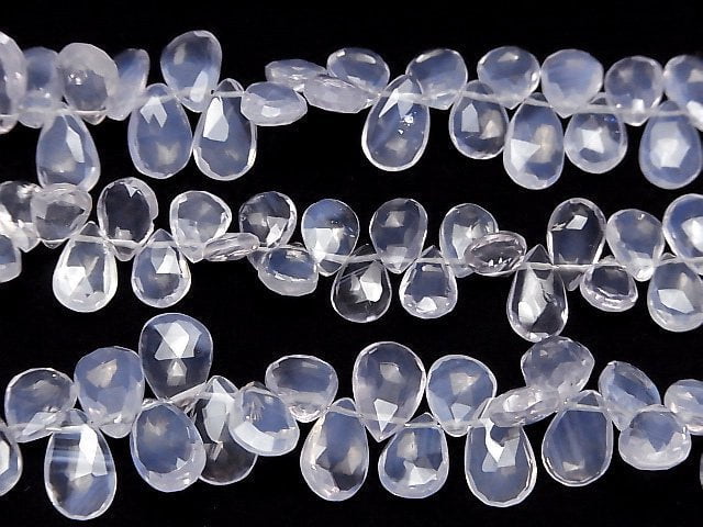 [Video] Scorolite AA++ Pear shape Faceted Briolette 1strand beads (aprx.7inch / 17cm)