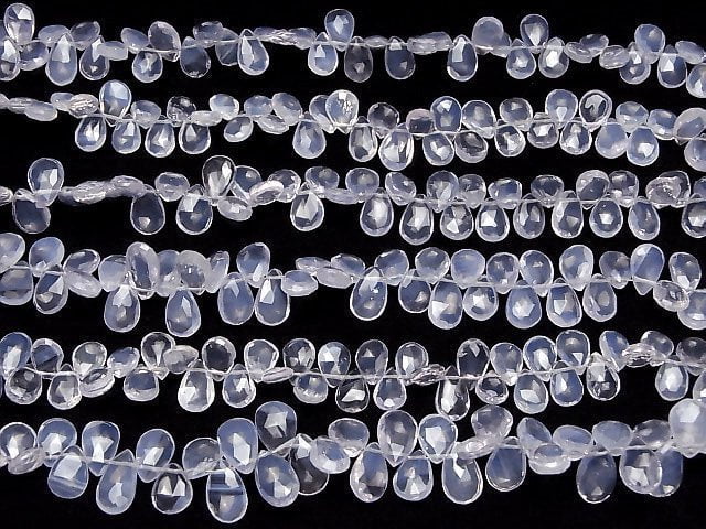 [Video] Scorolite AA++ Pear shape Faceted Briolette 1strand beads (aprx.7inch / 17cm)