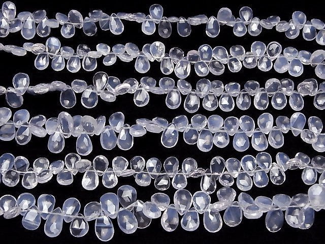 [Video] Scorolite AA++ Pear shape Faceted Briolette 1strand beads (aprx.7inch / 17cm)