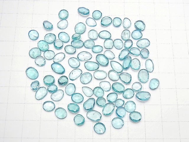 [Video] High Quality Apatite AAA- Undrilled Freeform Single Sided Rose Cut 5pcs