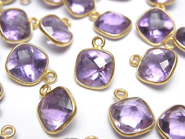 Amethyst, Bezel Setting, Diamond Gemstone Beads