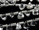 [Video]High Quality Crystal AAA - 3D Triangle Cut 6x6x6mm half or 1strand (18pcs)