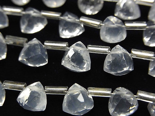 Milky Quartz, Triangle Gemstone Beads