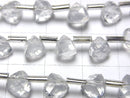 [Video] High Quality Milky Quartz AAA 3D Triangle Cut 6x6x6mm half or 1strand (18pcs)