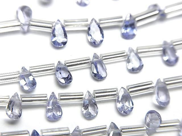 [Video] High Quality Tanzanite AAA Pear shape Faceted 5x3mm half or 1strand (18pcs )