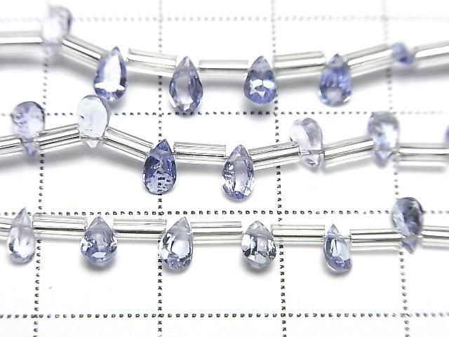[Video] High Quality Tanzanite AAA Pear shape Faceted 5x3mm half or 1strand (18pcs )