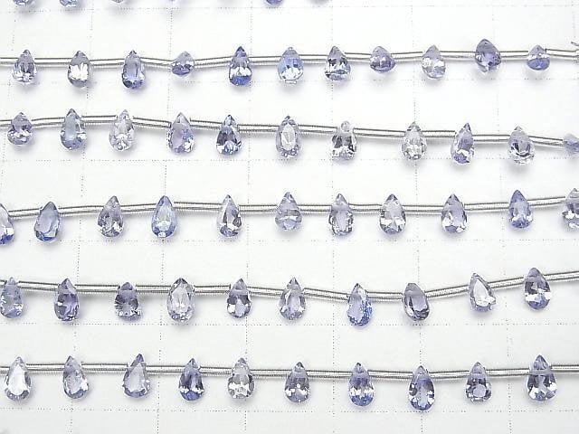 [Video] High Quality Tanzanite AAA Pear shape Faceted 5x3mm 1strand (18pcs)