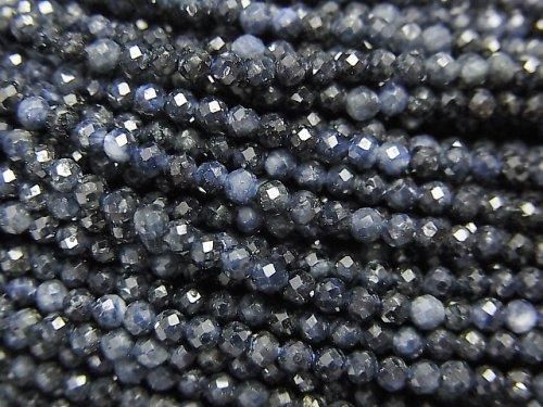 High Quality!  Sapphire AA Faceted Round 2mm  1strand beads (aprx.15inch/37cm)
