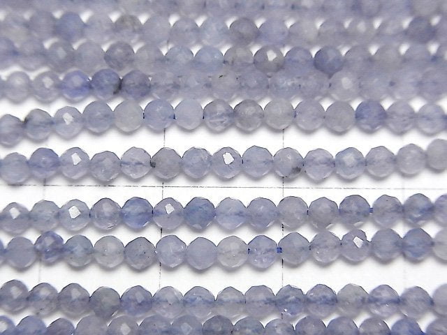 [Video] High Quality!  Tanzanite AA+ Faceted Round 3mm  1strand beads (aprx.15inch/38cm)