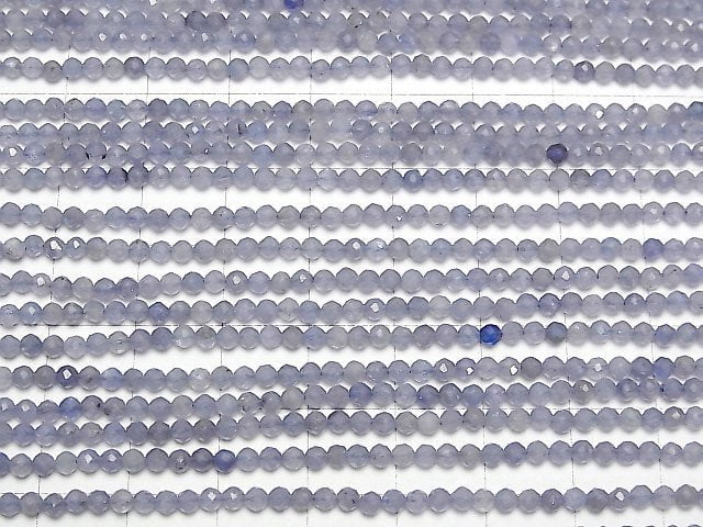 [Video] High Quality!  Tanzanite AA+ Faceted Round 3mm  1strand beads (aprx.15inch/38cm)