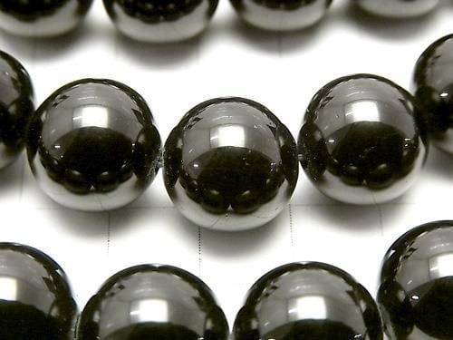 Black Tourmaline AAA Round 14mm 1/4 or 1-strand beads (approx. 15 inches/36 cm)