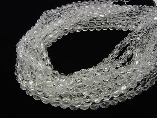 [Video] Crystal AAA- Line Carved Round 8mm half or 1strand beads (aprx.15inch / 38cm)