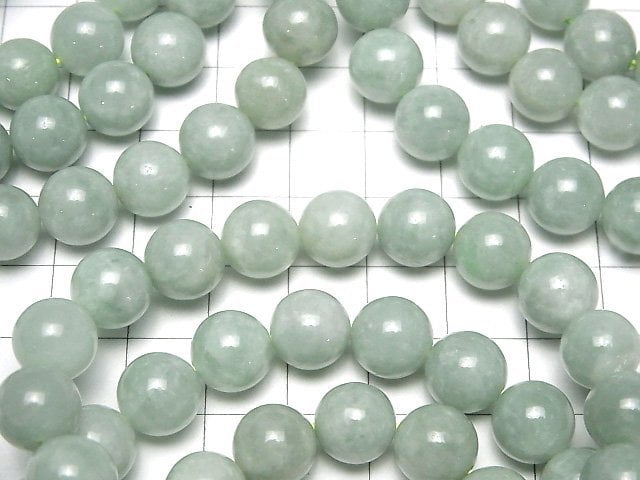 [Video] Burmese Jadeite AAA Round 10mm Bracelet