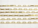 14KGF long box chain 4.3x1.7mm 10cm