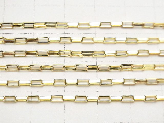 14KGF long box chain 4.3x1.7mm 10cm