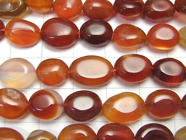 Mix Carnelian Nugget 1strand beads (aprx.15inch / 37cm)