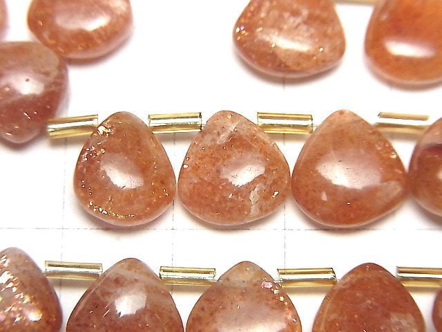 [Video]High Quality Sunstone AA++ Chestnut (Smooth) 1strand beads (aprx.7inch/18cm)