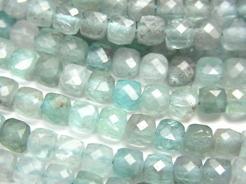 Apatite, Cube Gemstone Beads