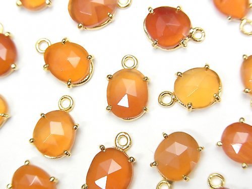 Bezel Setting, Carnelian, Free Form, Rose Gemstone Beads