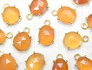 [Video] High Quality Carnelian AAA- Bezel Setting Freeform Rose Cut 18KGP 3pcs