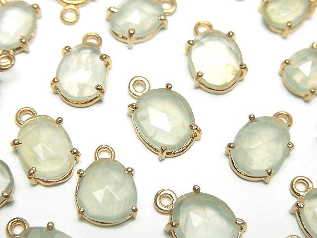 Bezel Setting, Free Form, Prehnite, Rose Gemstone Beads