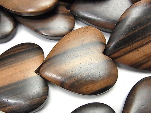 Heart, Wood Beads Natural Beads