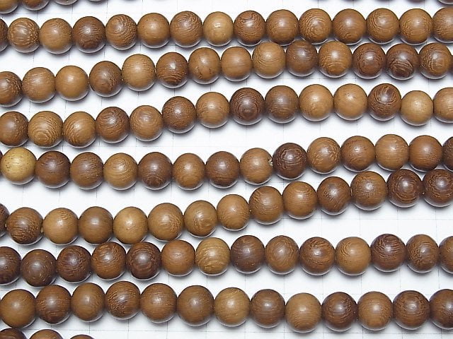 Wood Beads  Semi Round 10mm 1strand beads (aprx.15inch/38cm)