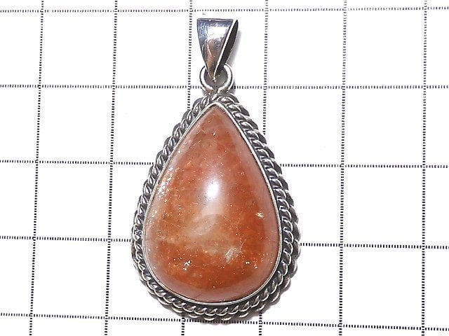 [Video] [One of a kind] Sunstone AAA Pendant Silver925 NO.349