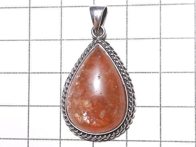 [Video] [One of a kind] Sunstone AAA Pendant Silver925 NO.355