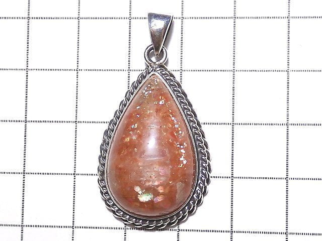 [Video] [One of a kind] Sunstone AAA Pendant Silver925 NO.356