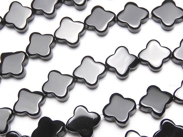 [Video] Onyx Flower Motif 8x8mm Half or 1-Strand Beads (approx. 15inch/38cm)