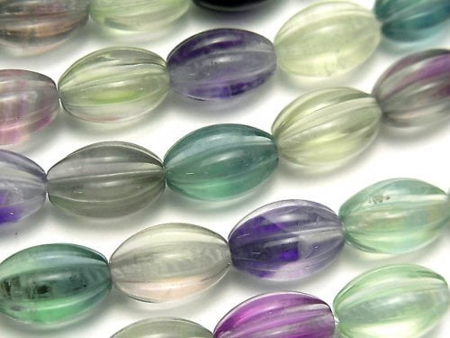 Fluorite, Rice Gemstone Beads