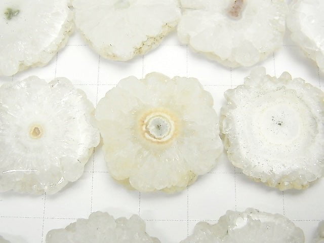 [Video] Indian Solar Quartz (Stalactite) Slice Nugget [L size] half or 1strand beads (aprx.8inch/20cm)