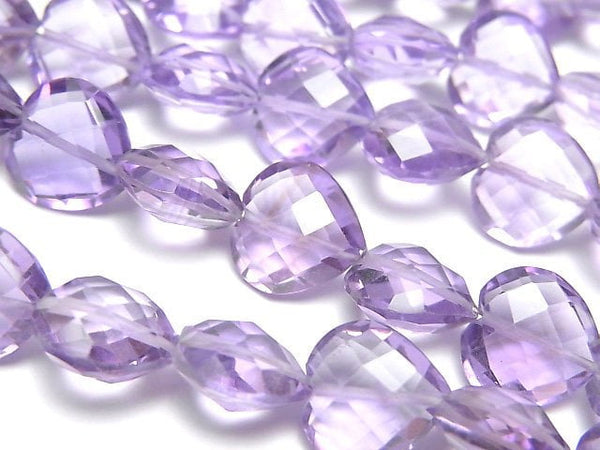 Amethyst, Heart Gemstone Beads