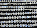 [Video] High Quality Rainbow Moonstone AA++ Vertical Hole Heart cut 10x10mm half or 1strand beads (aprx.6inch / 16cm)