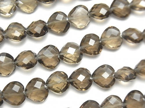 Heart, Smoky Quartz Gemstone Beads