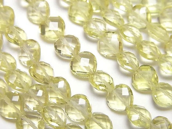 Heart, Lemon Quartz Gemstone Beads