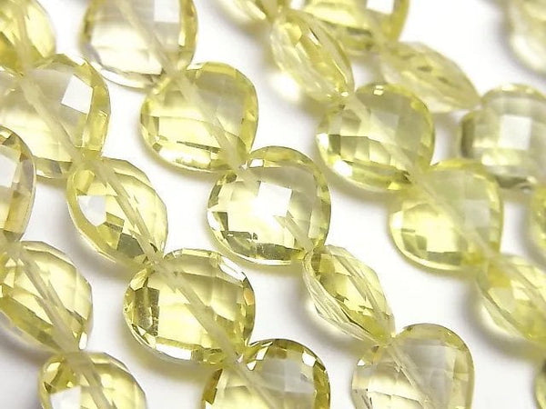 Heart, Lemon Quartz Gemstone Beads