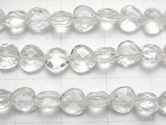 [Video] Crystal AAA- Vertical Hole Heart cut 6x6mm 1strand beads (aprx.6inch / 15cm)