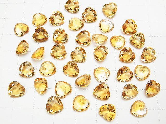 [Video]High Quality Citrine AAA Heart cut 8x8x5mm 1/4strands -Bracelet