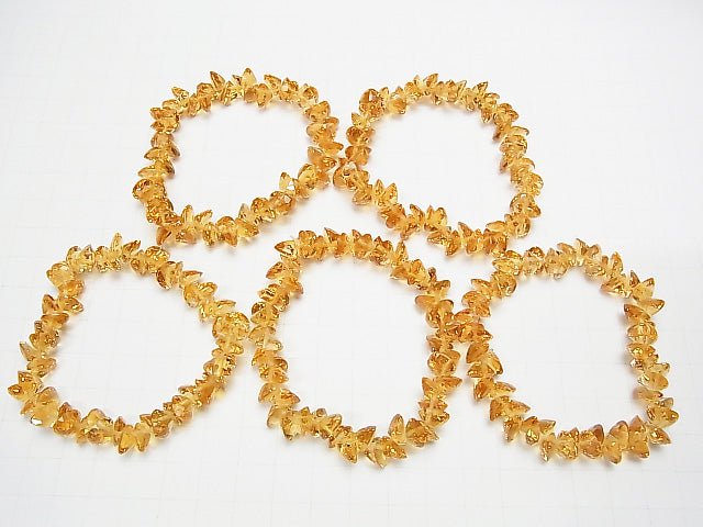 [Video]High Quality Citrine AAA Heart cut 8x8x5mm 1/4strands -Bracelet