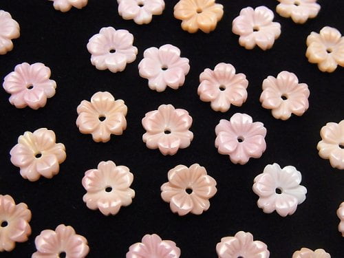 Flower, Mother of Pearl (Shell Beads) Pearl & Shell Beads