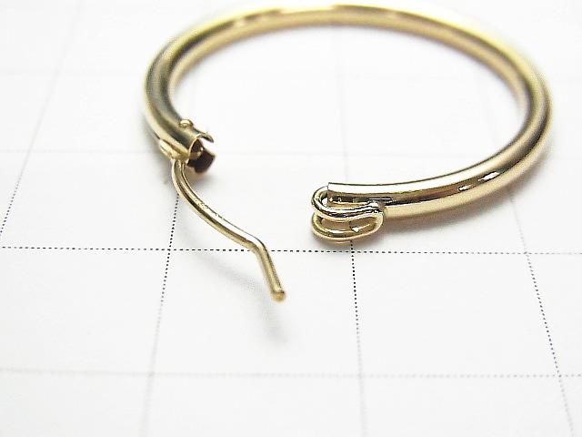 14KGF Gold Hoop Earrings [13mm][15mm][19mm][22mm][29mm][50mm] 1 pair